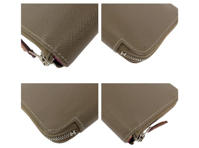 Hermès Azap Lang Wallet aus Epsom-Leder Beige Taupe - Ansicht 3