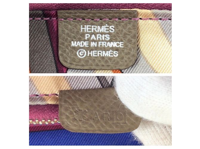 Hermès Azap Lang Wallet aus Epsom-Leder Beige Taupe - Ansicht 5