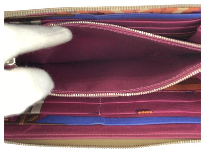 Hermès Azap Lang Wallet aus Epsom-Leder Beige Taupe - Ansicht 9