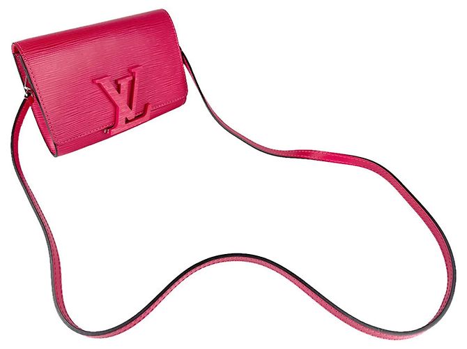 Borsa a Spalla Pochette in Pelle Epi Louis Vuitton Rosa - vista 11