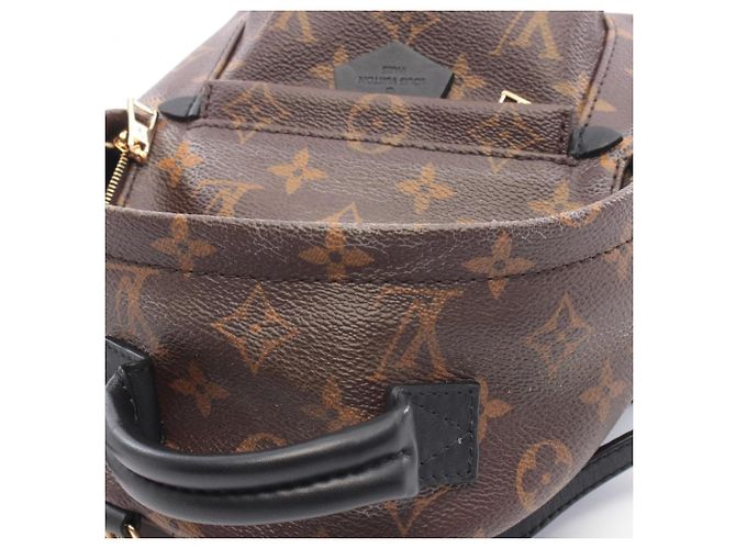 Zaino/borsa Palm Springs Mini di Louis Vuitton Marrone Nero - vista 11
