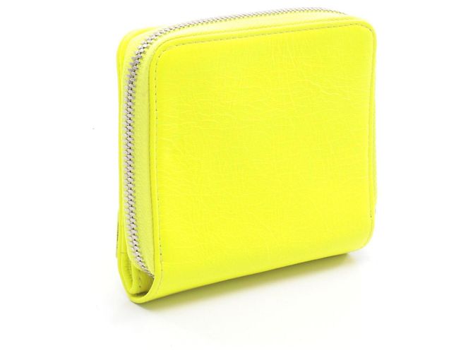 Portafoglio zip classico Balenciaga Giallo - vista 2