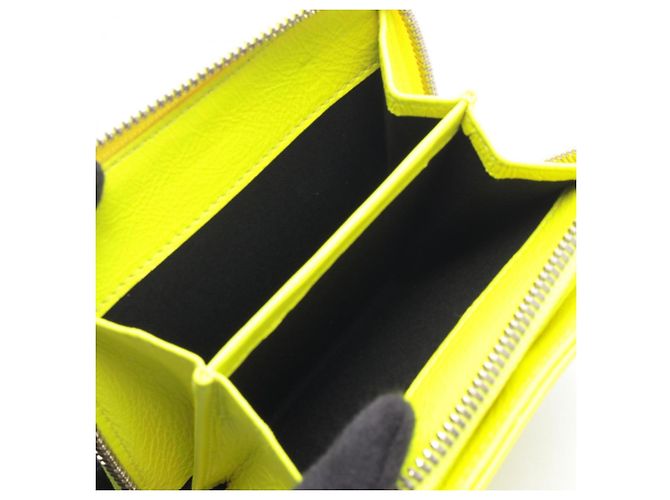 Portafoglio zip classico Balenciaga Giallo - vista 3
