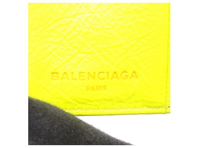 Portafoglio zip classico Balenciaga Giallo - vista 5