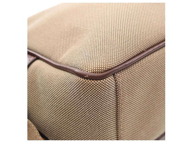 Borsa a Spalla in Jacquard con Logo Prada Marrone Beige - vista 5