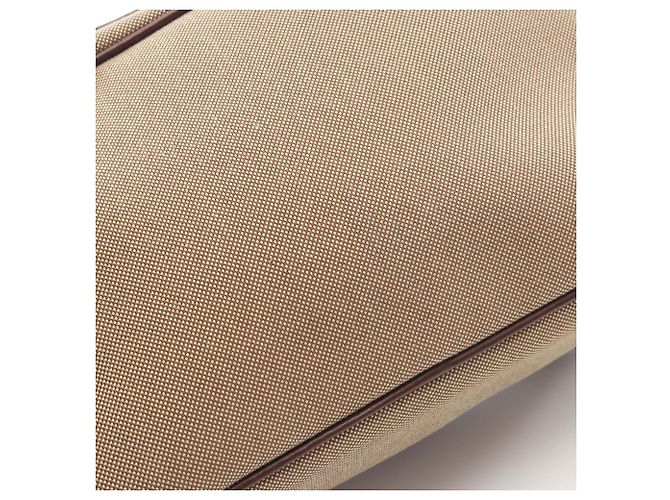 Borsa a Spalla in Jacquard con Logo Prada Marrone Beige - vista 9