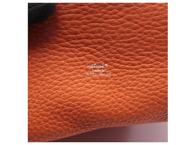 Hermès Borsa a Spalla Hermes Market PM in Arancione - vista 4