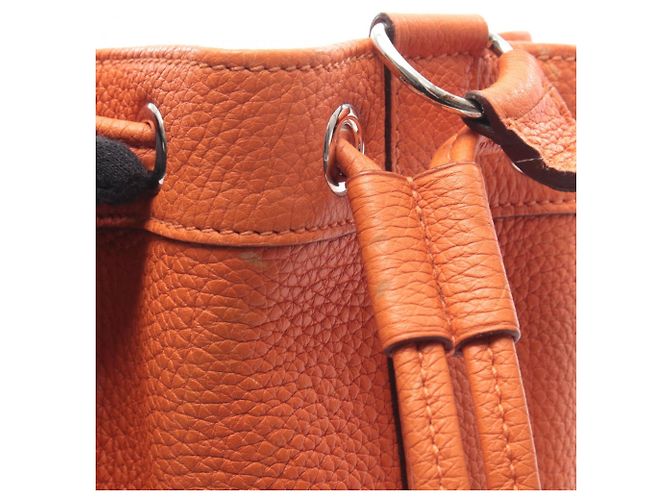 Hermès Borsa a Spalla Hermes Market PM in Arancione - vista 7