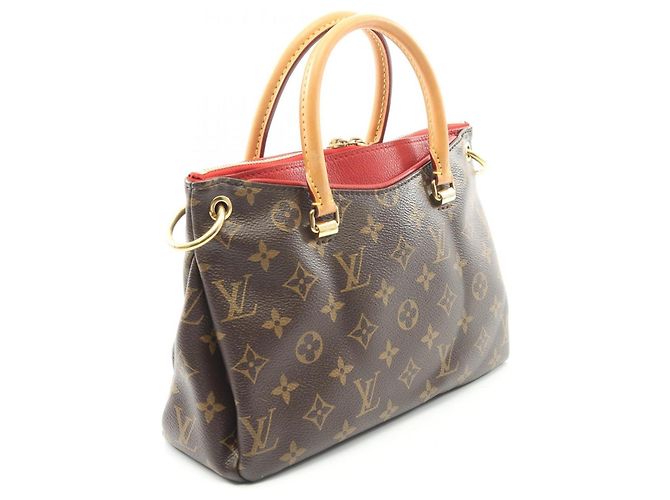Borsa Pallas BB Louis Vuitton Marrone Rosso Fuschia - vista 2