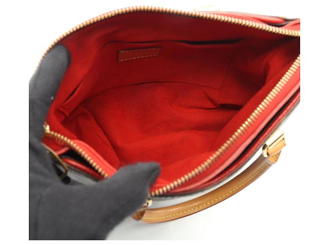 Borsa Pallas BB Louis Vuitton Marrone Rosso Fuschia - vista 3