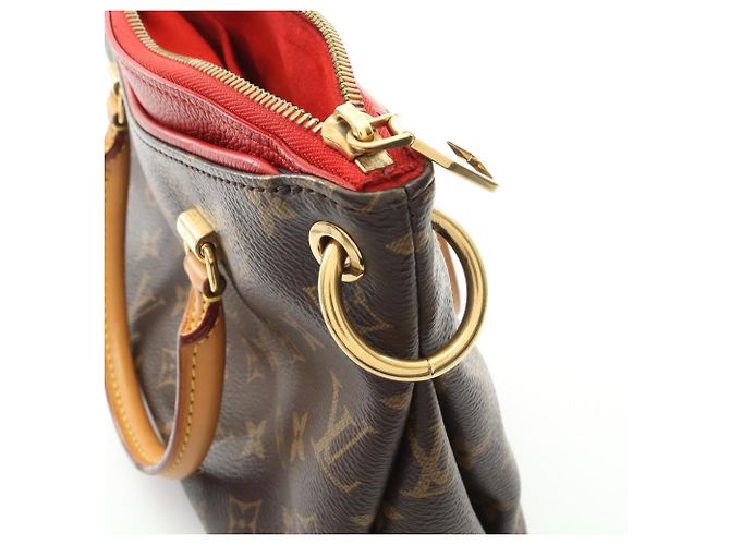 Borsa Pallas BB Louis Vuitton Marrone Rosso Fuschia - vista 9