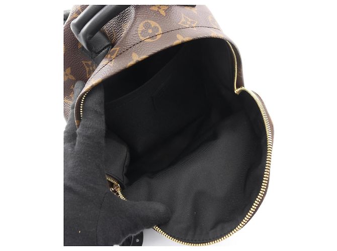 Zaino/borsa Palm Springs PM di Louis Vuitton Marrone Nero - vista 3