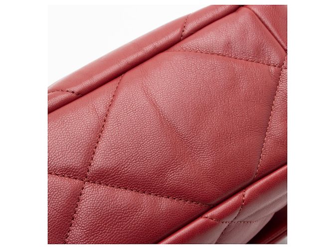 Gabrielle Borsa a Spalla Grande in Pelle di Capra 19 di Chanel Rosso - vista 10