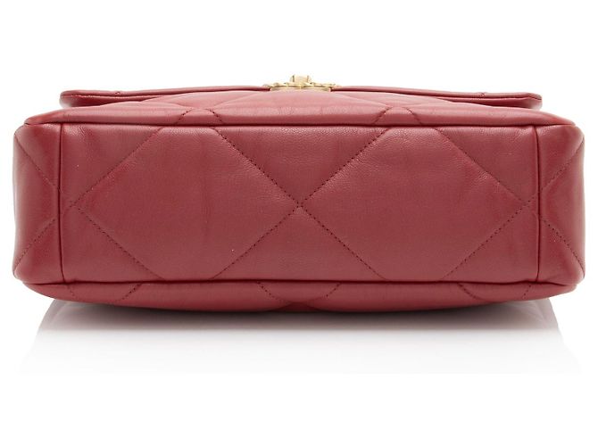 Gabrielle Borsa a Spalla Grande in Pelle di Capra 19 di Chanel Rosso - vista 4