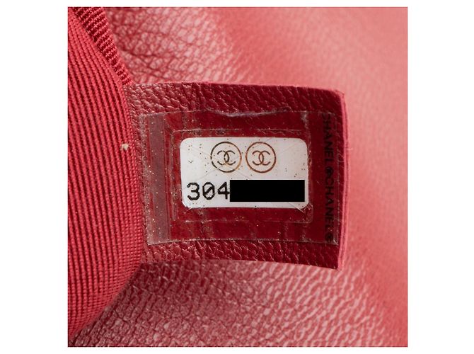 Gabrielle Borsa a Spalla Grande in Pelle di Capra 19 di Chanel Rosso - vista 6