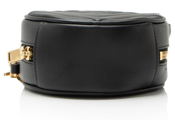 Borsa a tracolla piccola Saint Laurent Matelasse Leather Monogram Bubble Nero - vista 4