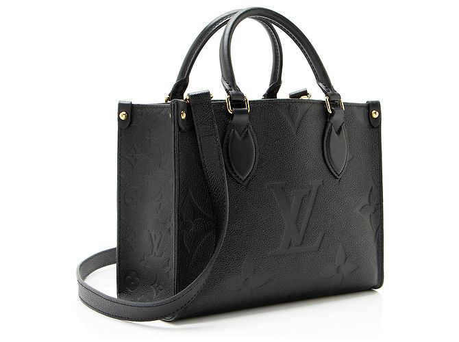 Sac Onthego PM en cuir Empreinte Monogram géant Louis Vuitton Noir - vue 2