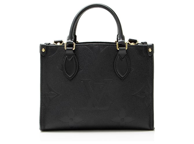Sac Onthego PM en cuir Empreinte Monogram géant Louis Vuitton Noir - vue 3