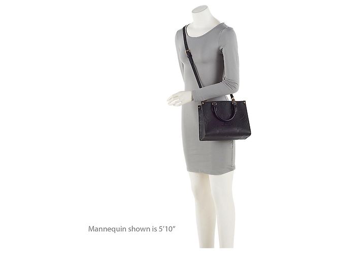 Sac Onthego PM en cuir Empreinte Monogram géant Louis Vuitton Noir - vue 5