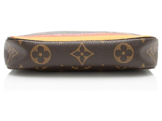 Mini Pochette Accessori Evasione Illustre in Tela Monogram Louis Vuitton Marrone - vista 4