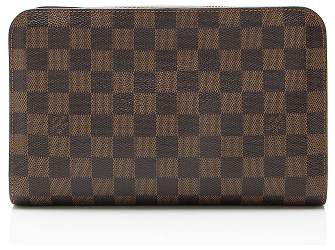 Clutch Saint Louis Damier Ebene Vintage Louis Vuitton Marrom - vista 3
