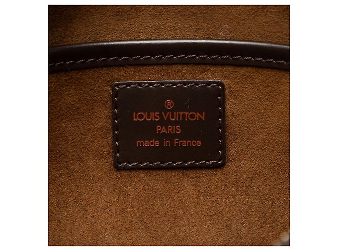 Clutch Saint Louis Damier Ebene Vintage Louis Vuitton Marrom - vista 8