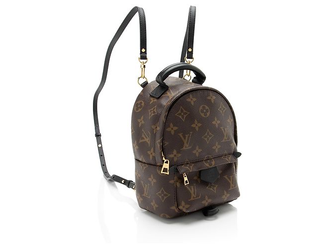 Louis Vuitton Monogram Canvas Palm Springs Mini Rucksack Schwarz - Ansicht 2