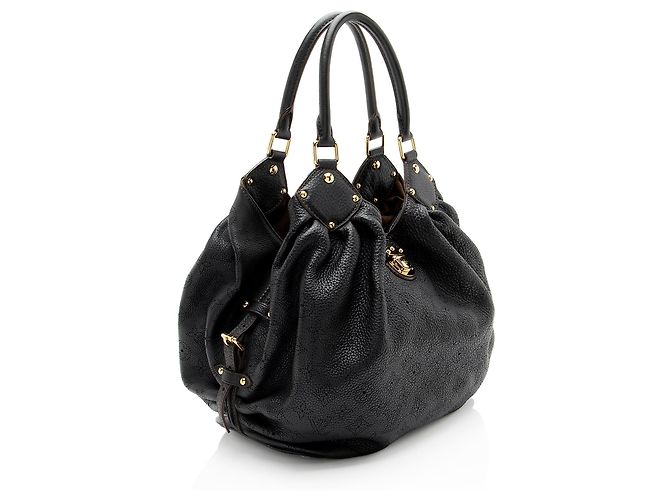 Hobo in pelle Mahina L di Louis Vuitton Nero - vista 2