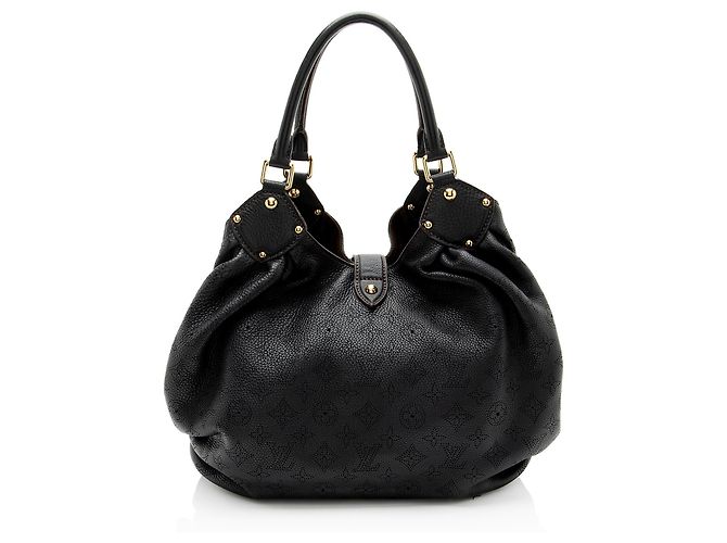 Hobo in pelle Mahina L di Louis Vuitton Nero - vista 3