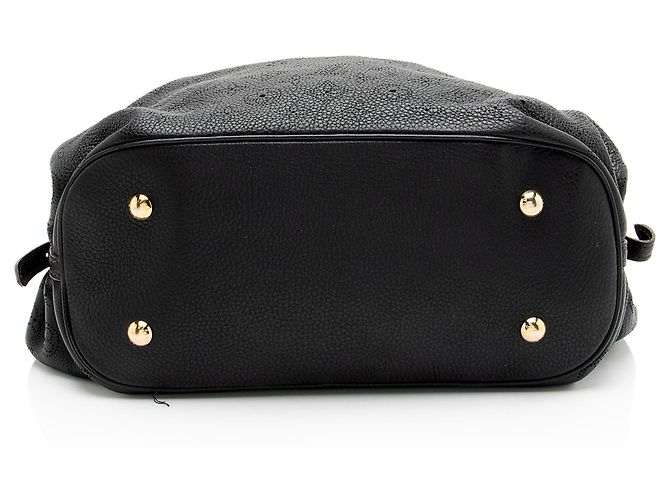 Hobo in pelle Mahina L di Louis Vuitton Nero - vista 4