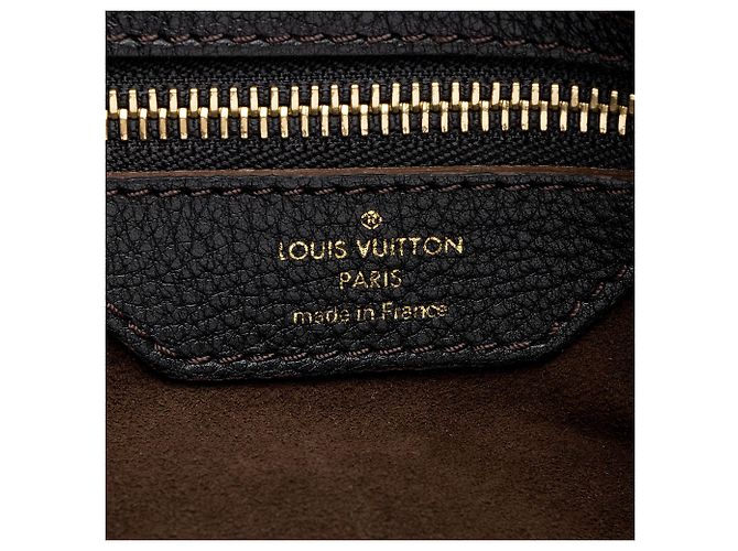 Hobo in pelle Mahina L di Louis Vuitton Nero - vista 8