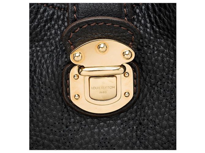 Hobo in pelle Mahina L di Louis Vuitton Nero - vista 9