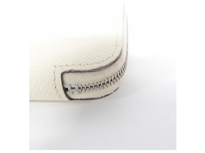 Billetera bi-fold Lucky Daisy de Hermès Blanco - vista 4