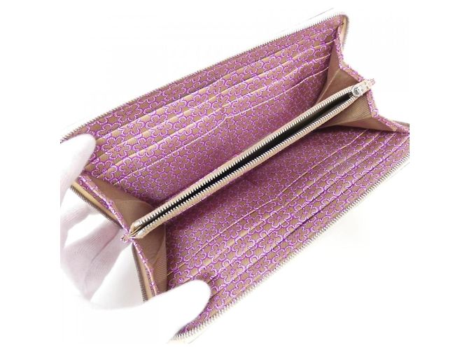 Billetera bi-fold Lucky Daisy de Hermès Blanco - vista 7