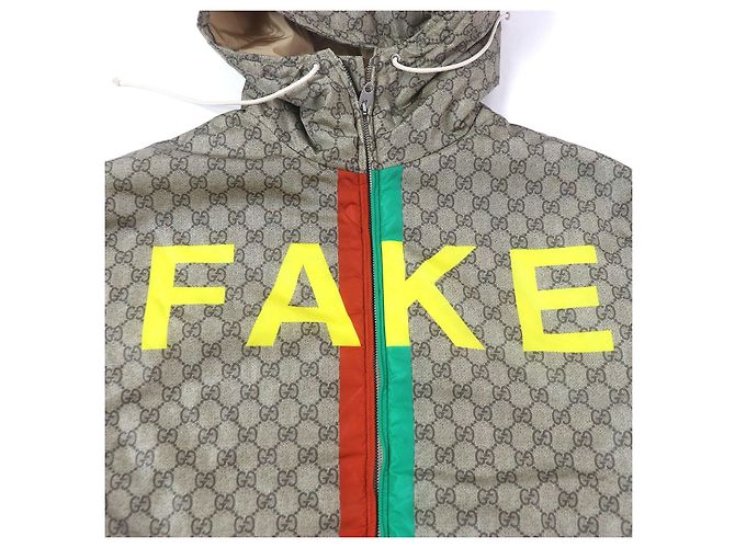 Chaqueta de nylon con logo GG de Gucci Beige - vista 5