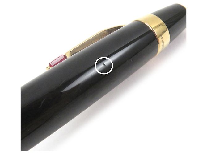 Stylo à bille Montblanc Boheme en pierres précieuses colorées Noir Rouge Doré - vue 10