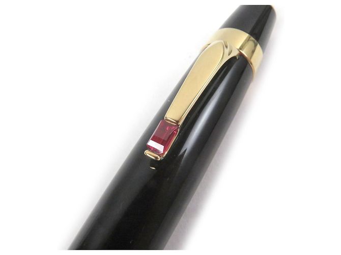 Stylo à bille Montblanc Boheme en pierres précieuses colorées Noir Rouge Doré - vue 5