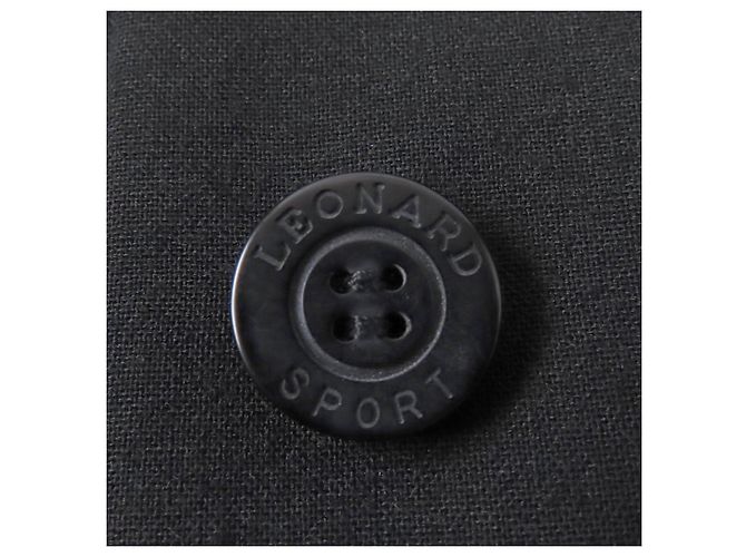 Autre Marque LEONARD SPORT Logo button Wool Polyurethane Jacket Black - view 7