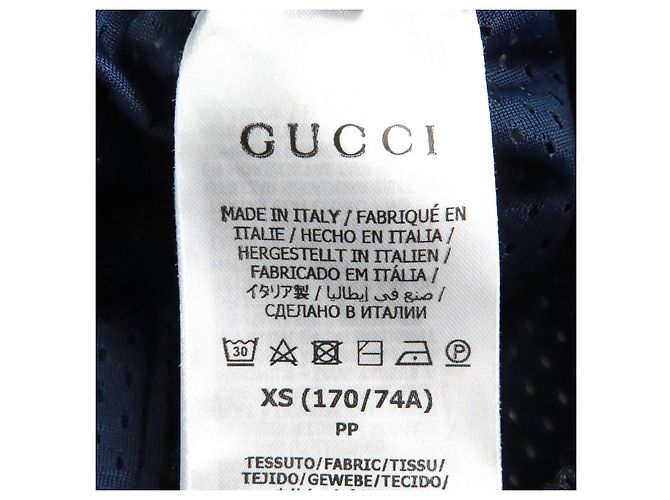 Bermuda de poliéster e algodão com padrão Gucci Branco Vermelho Azul Azul marinho - vista 9
