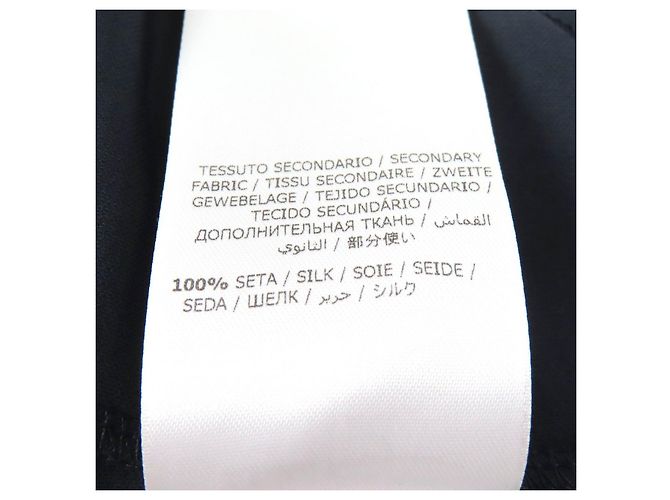 Top de seda de rayón y poliuretano Salvatore Ferragamo Azul Azul marino - vista 7