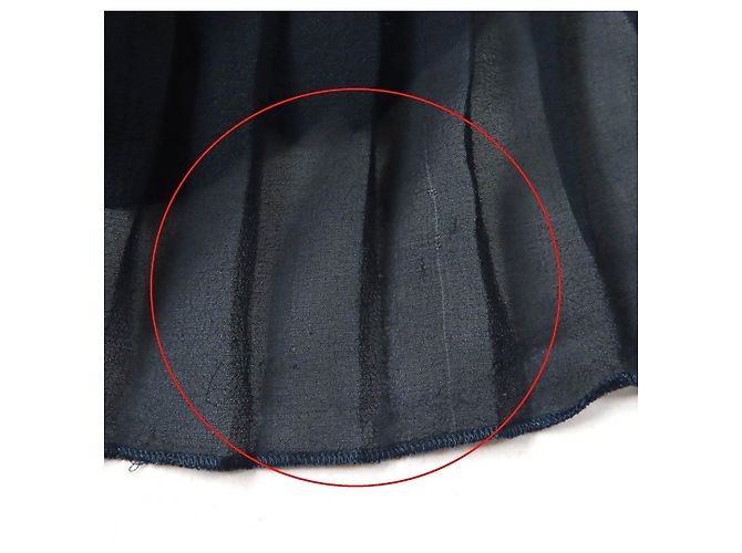 Top de seda de rayón y poliuretano Salvatore Ferragamo Azul Azul marino - vista 8