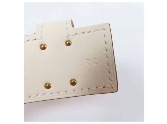Hermès Bracciale Hermes Kelly Twist Swift Taglia 2 Bianco - vista 11