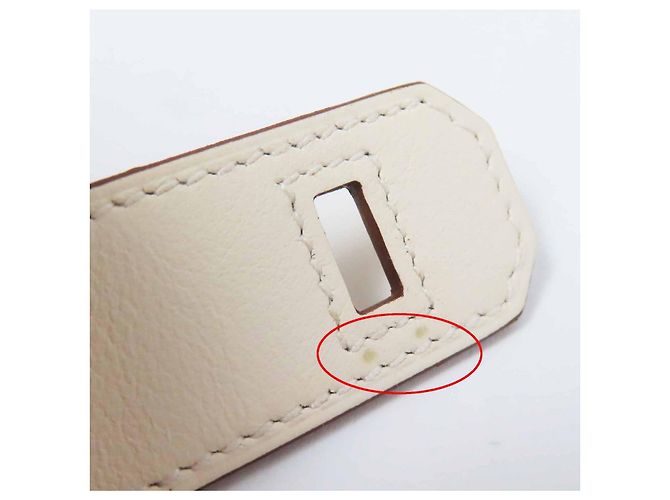 Hermès Bracciale Hermes Kelly Twist Swift Taglia 2 Bianco - vista 13