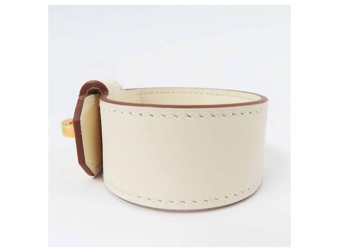 Hermès Bracciale Hermes Kelly Twist Swift Taglia 2 Bianco - vista 3