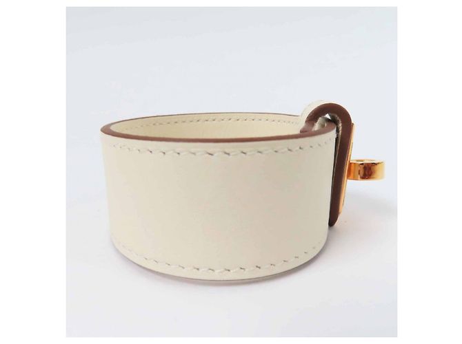 Hermès Bracciale Hermes Kelly Twist Swift Taglia 2 Bianco - vista 5