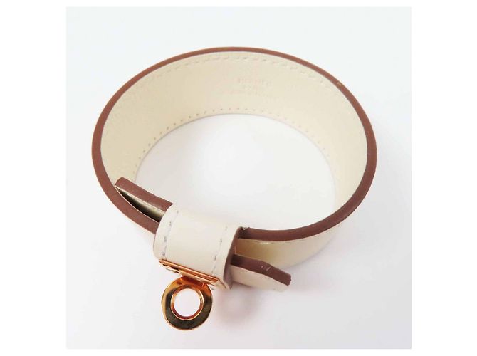 Hermès Bracciale Hermes Kelly Twist Swift Taglia 2 Bianco - vista 6
