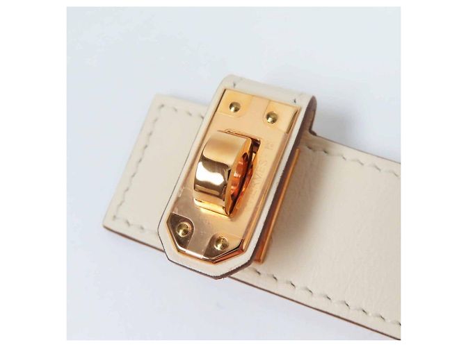 Hermès Bracciale Hermes Kelly Twist Swift Taglia 2 Bianco - vista 9