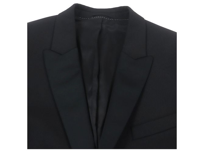Autre Marque Neil Barrett TUXEDO Wool Blend Jacket Black - view 2