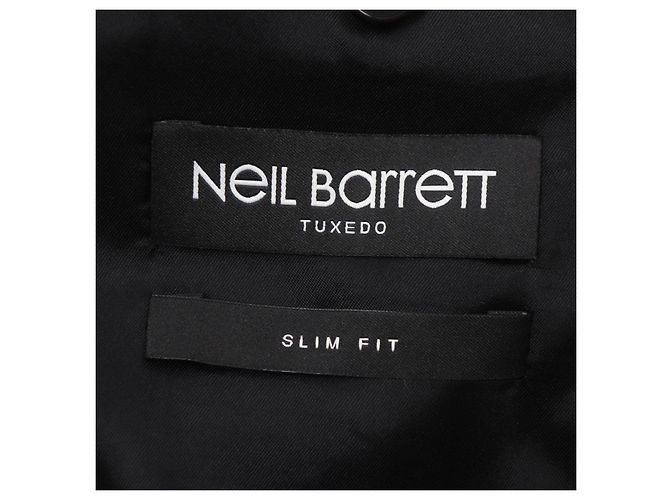 Autre Marque Neil Barrett TUXEDO Wool Blend Jacket Black - view 7