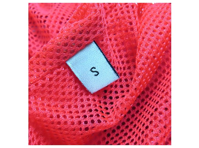 Bermuda de poliéster com patch logo Gucci e linha web Vermelho - vista 7